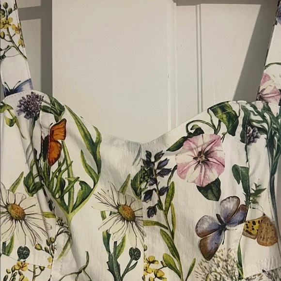 NWT Butterfly Print Midi Dress - Picture 6 of 7